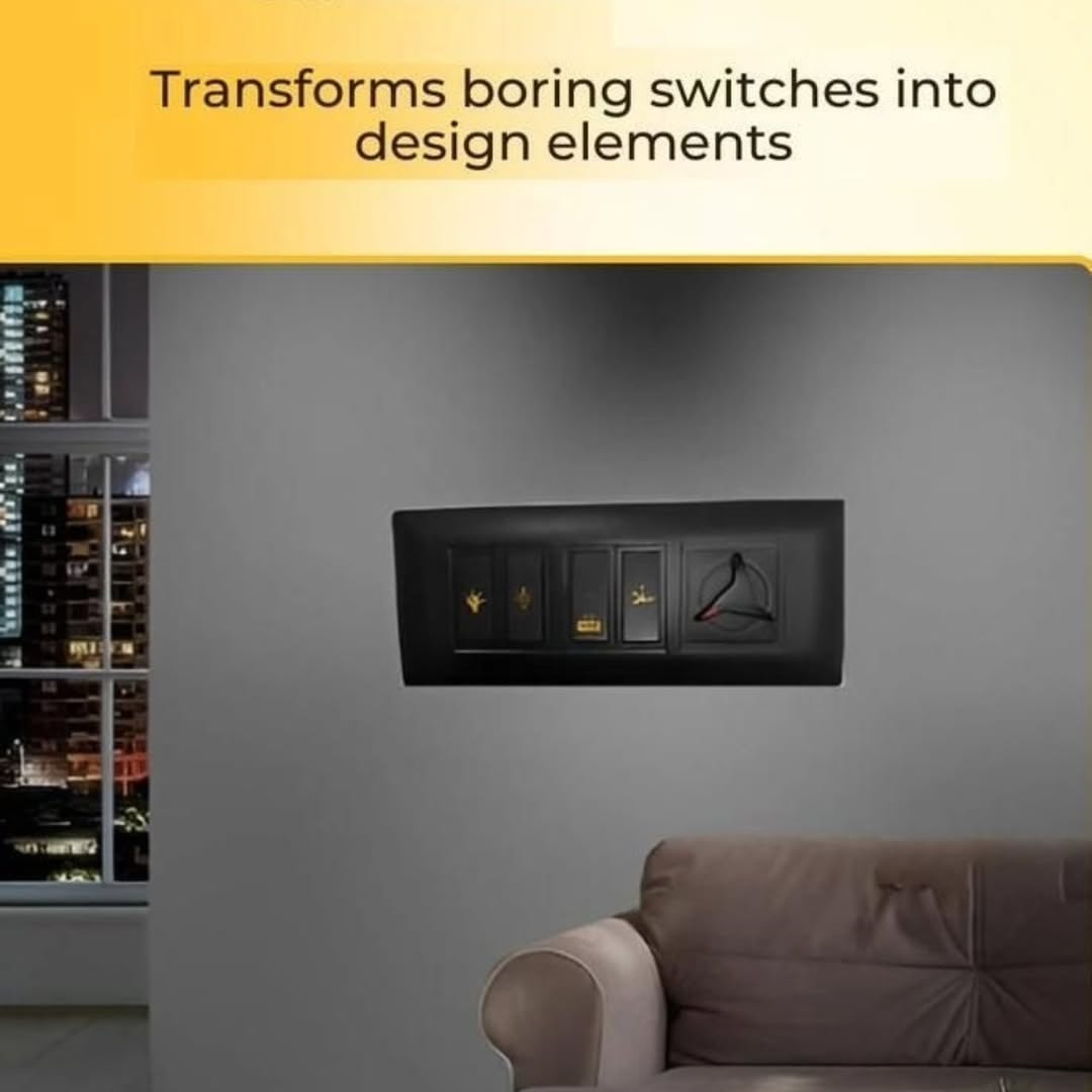 Gold Glam Switch Stickers - Elevate Your Style with Premium Metallic Detail