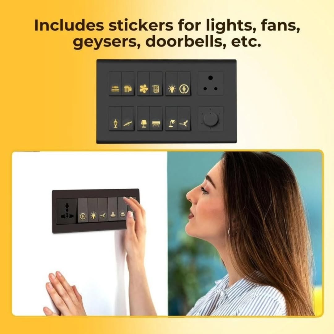 Gold Glam Switch Stickers - Elevate Your Style with Premium Metallic Detail